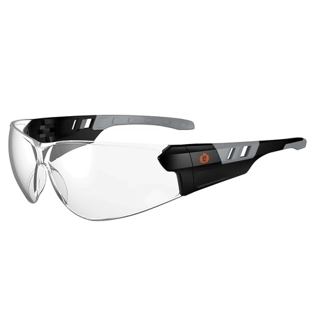 SKULLERZ BY ERGODYNE Anti-Fog Clear Lens Matte Black Frameless Safety Glasses SAGA-AF